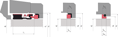 Торцевое уплотнение 2100S M 10 CAR/SIC/VITON в Новосибирске фото
