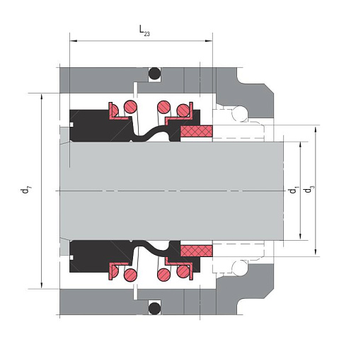 Торцевое уплотнение MG12-12 G60 BVPGG в Новосибирске фото