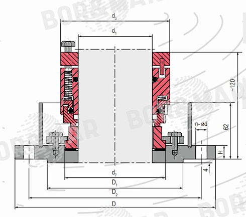 Торцевое уплотнение MS204 в Новосибирске фото